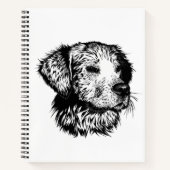 Carnet Croquis en tête de canine (Devant)