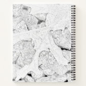 Carnet Croquis feuille noir et blanc (Dos)