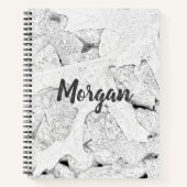 Carnet Croquis feuille noir et blanc (Devant)