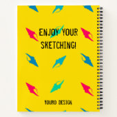 Carnet Croquis jaune Zebra (Dos)