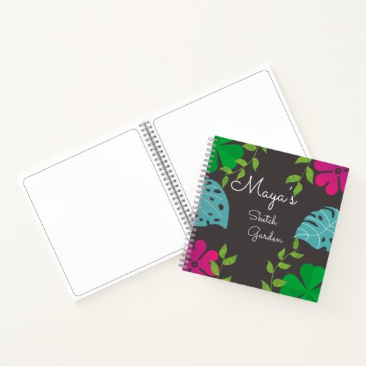 Carnet Croquis spiral du thème Forêt customisée (Intérieur)