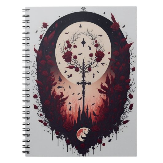 Carnet cross tattoo flower 13 (Devant)
