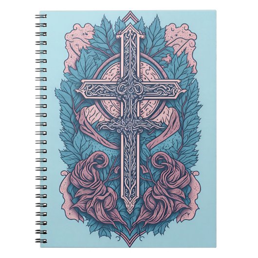 Carnet cross tattoo flower 23 (Devant)