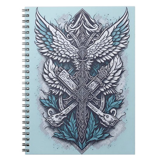 Carnet cross tattoo flower 26 (Devant)