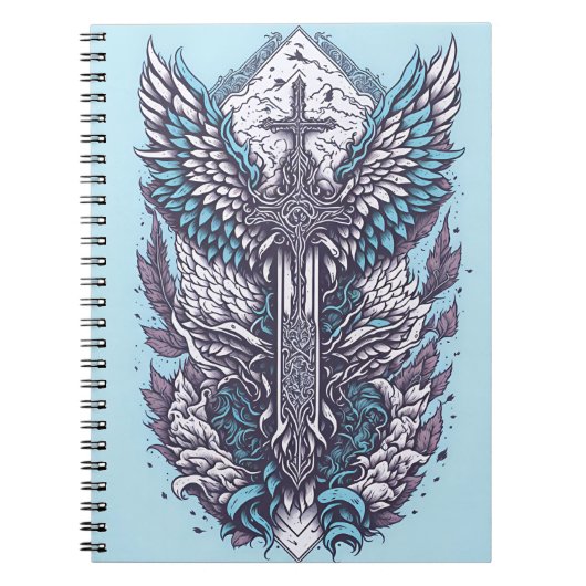 Carnet cross tattoo flower 27 (Devant)