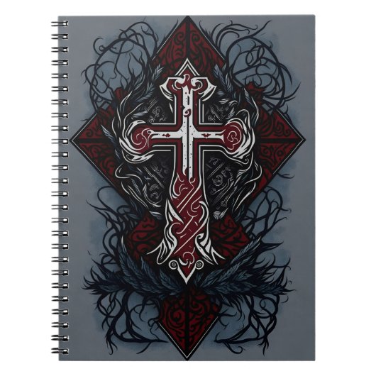 Carnet cross tattoo flower 28 (Devant)