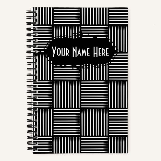 Carnet Crosshatch à tige (Recto)