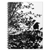 Carnet Crow dans un arbre (Devant)