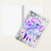 Carnet Crow Dreamcatcher Blue Purple Floral (À l'intérieur)