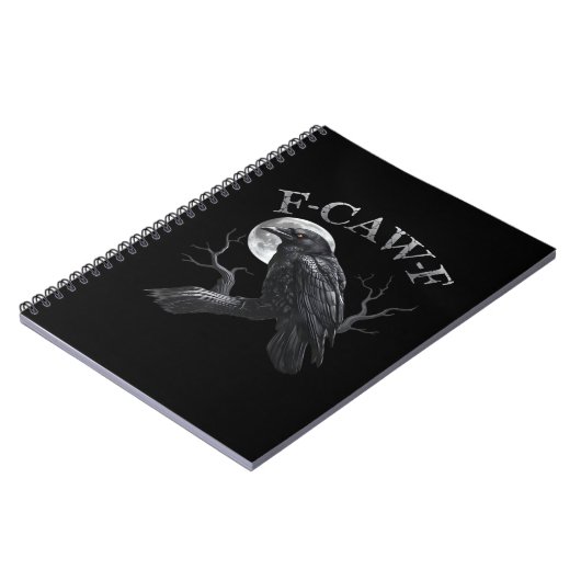 Carnet Crow F-Caw-F Funny Bird Moon Retro Classic (Côté gauche)