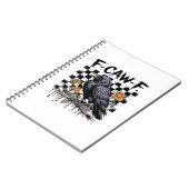 Carnet Crow Flowral, F-Caw-F Funny Bird FCAWF Moon Gothiq (Côté gauche)