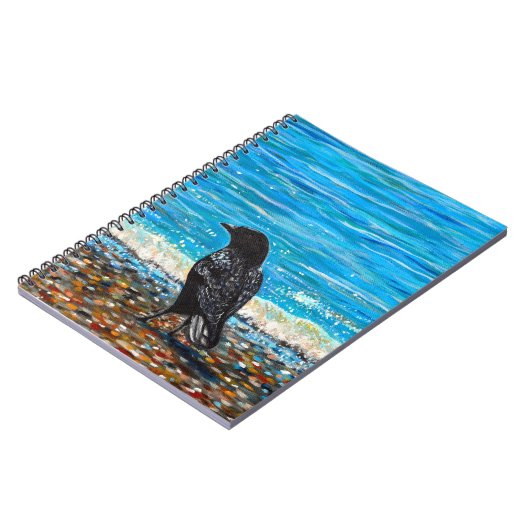 Carnet Crow sur la plage 3 Tableau (Côté gauche)