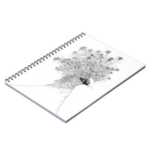 Carnet Crowned Pigeon Spiral Notebook (Côté gauche)