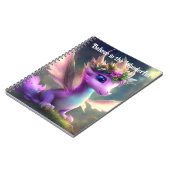 Carnet Croyez en le merveilleux dragon de fées violettes (Côté gauche)