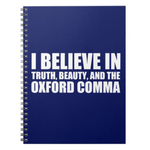 Carnet Croyez en l'Humour Oxford Comma