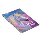 Carnet Croyez en Magic Pastel Rainbow Parties scintillant (Côté Droit)