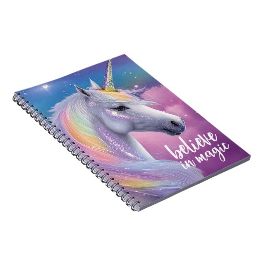 Carnet Croyez en Magic Pastel Rainbow Parties scintillant (Côté Droit)
