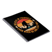 Carnet Croyez En Vous-Même Bigfoot Noir (Côté Droit)
