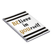 Carnet Croyez en vous-même la citation inspirée (Côté Droit)