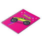 Carnet Crushing It MONSTER TRUCK PINK Birthday AGE NAME (Côté gauche)