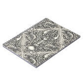 Carnet Crustacéen en noir et blanc naturel (Côté gauche)