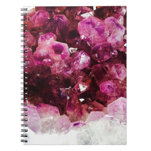 Carnet Cryaméthyste minéral pourpre (Devant)