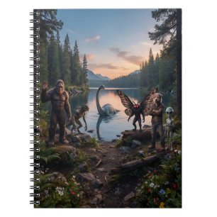 Carnet Cryptides Bigfoot, Chupa, Mothman, Dogman Loch