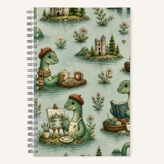 Carnet Cryptides confortables Nessie Monstre du Loch Ness (Recto)