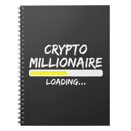 Carnet Crypto Millionaire Chargement Bitcoin (Devant)