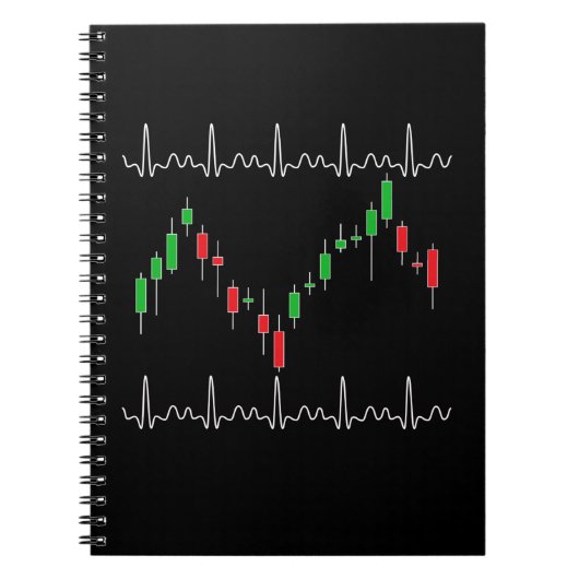 Carnet Crypto pulse pulse de coeur du commerçant (Devant)
