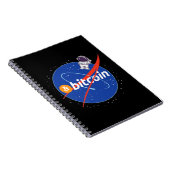 Carnet Crypto spatial astronaute Bitcoin tendance (Côté Droit)