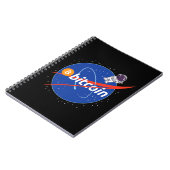 Carnet Crypto spatial astronaute Bitcoin tendance (Côté gauche)