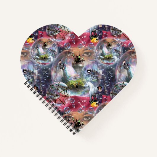 Carnet Crystal Ball Halloween sorcière (Devant)