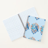 Carnet Crystal Blue Bunny and Blue Jay Heart (Intérieur)