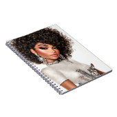 Carnet Crystal Corset Glam Girl Spiral Photo Notebook (Côté Droit)