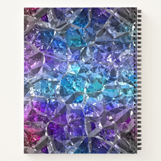 Carnet Crystal multicolore (Dos)