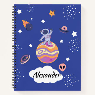 Carnet Cuaderno A4 infantil de la Galaxia 