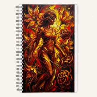 Carnet cuaderno arte y mujer
