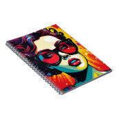 Carnet Cuaderno Comic Pop Art Girl (Côté Droit)