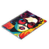 Carnet Cuaderno Comic Pop Art Girl (Côté gauche)