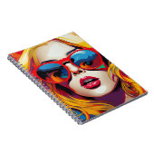Carnet Cuaderno Comic Pop Art Girl (Côté Droit)