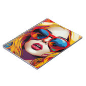 Carnet Cuaderno Comic Pop Art Girl (Côté gauche)