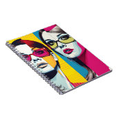 Carnet Cuaderno Comic Pop Art Girl (Côté Droit)