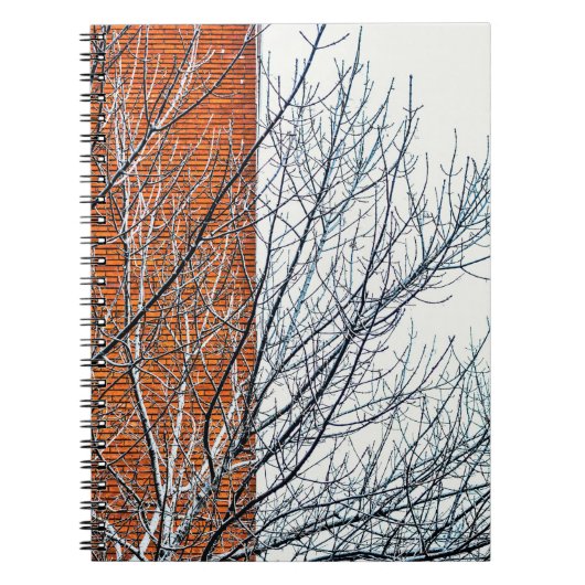 Carnet Cuaderno con fotografía de un día de invierno (Devant)