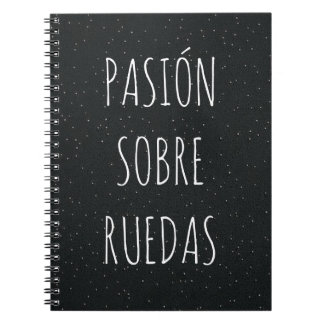 Carnet Cuaderno con frase del mundo del motor