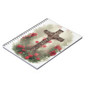 Carnet Cuaderno cross tattoo flower 36 (Côté gauche)