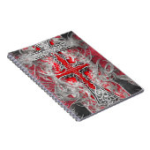 Carnet Cuaderno cross tattoo flower 37 (Côté Droit)
