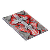 Carnet Cuaderno cross tattoo flower 38 (Côté Droit)