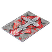 Carnet Cuaderno cross tattoo flower 38 (Côté gauche)