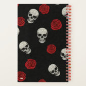Carnet Cuaderno Cuadriculado Skulls and Roses Gridded (Verso)